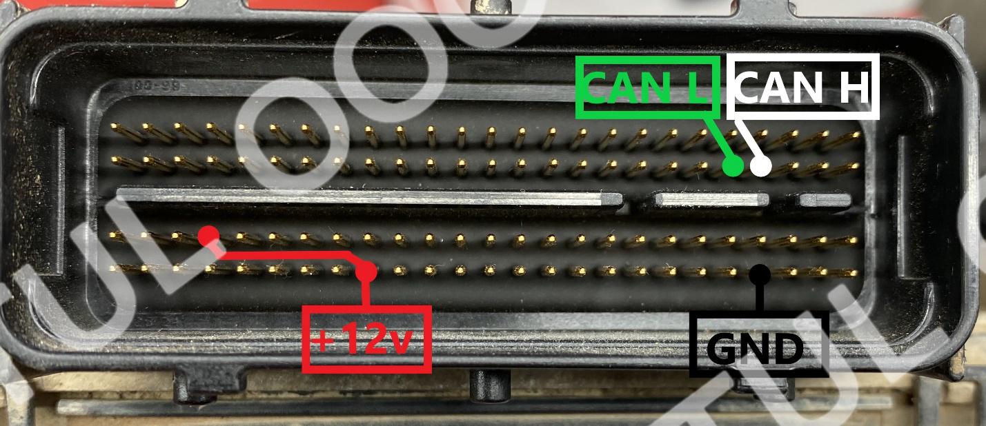 Разъем эбу 55 pin