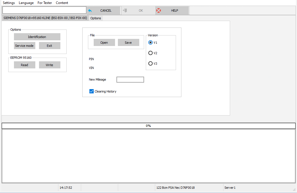 SIEMENS D76F0018 + 95160 KLine(BSI-E0x-00BSI-F0x-00)