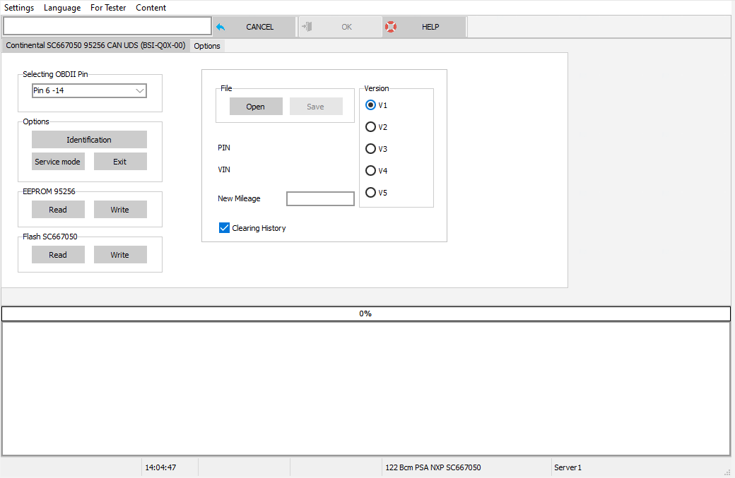 Continental SC667050 95256 CAN UDS (BSI-Q0X-00)