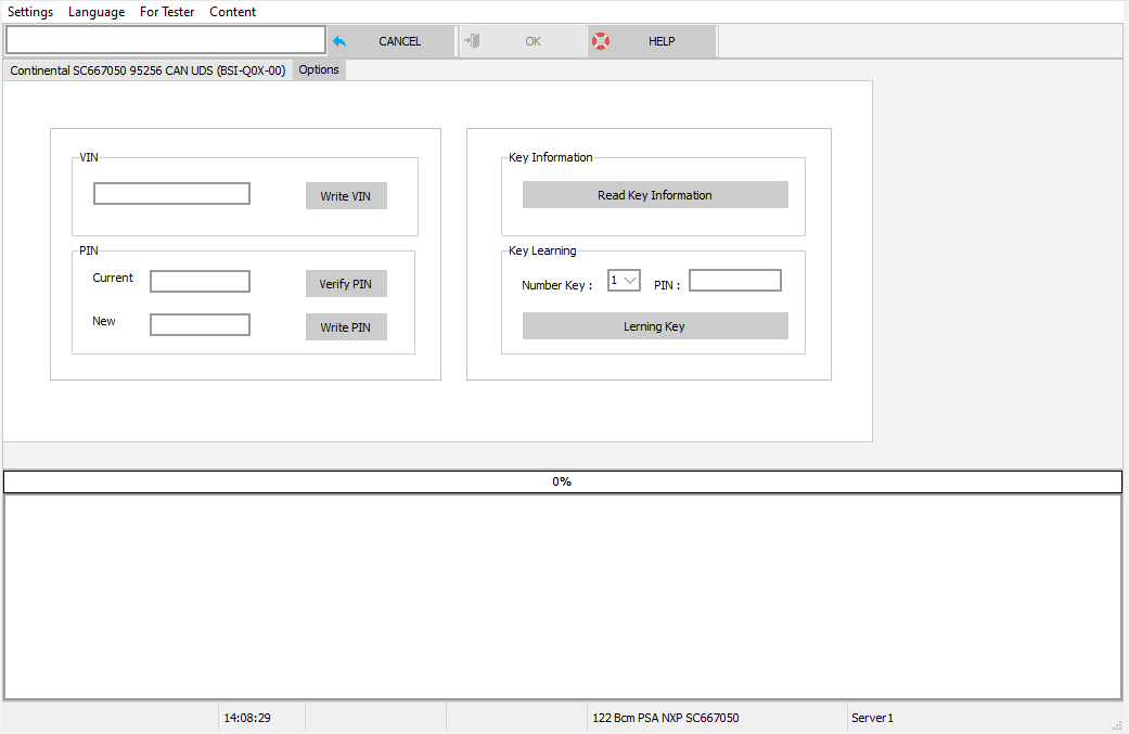 Continental SC667050 95256 CAN UDS (BSI-Q0X-00) KeyLearning